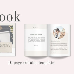 Ebook Template, Blogger & Course Creator ebook template, Editable Canva Template, Lead Magnet, Small Business Template, Digital Download