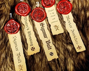 Fantasy Seal with Scroll and Text