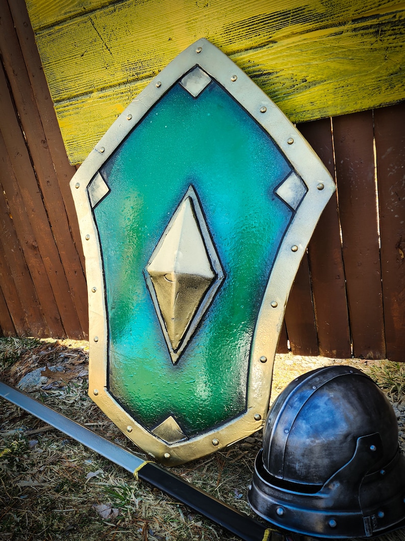 Diamond Shaped Hand Made Shield and Sword for LARP, Cosplay or Costume ...