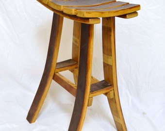 Wine Barrel Bar Stool