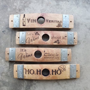 Bung hole Collection Wine Barrel Stave Signs/Sayings/Personalized/Laser Engraved/Gift Ideas/Wine Sayings/Free Shipping