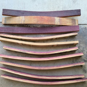 Reclaimed Napa Wine Barrel Staves: Solid White Oak (28-31" Length) 1.5"-2.5" image 5