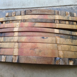 Wine barrel Staves  2 1/2" -  3 1/2" Width x 28" - 31" length / Napa Wine barrels