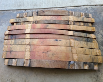 Wine barrel Staves  2 1/2&quot; -  3 1/2&quot; Width x 28&quot; - 31&quot; length / Napa Wine barrels