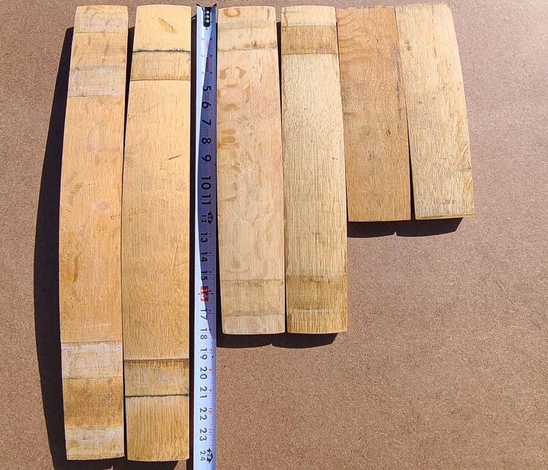 Reclaimed Wine Barrel Staves: Solid White Oak, DIY Project Wood bild 4