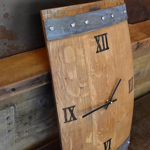 Stave Clock Custom Wine Barrel Stave Clock/laser Engraved/personalized/wine Clock ...