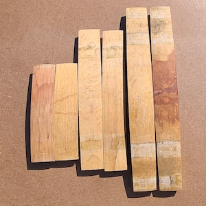 Reclaimed Wine Barrel Staves: Solid White Oak, DIY Project Wood bild 3