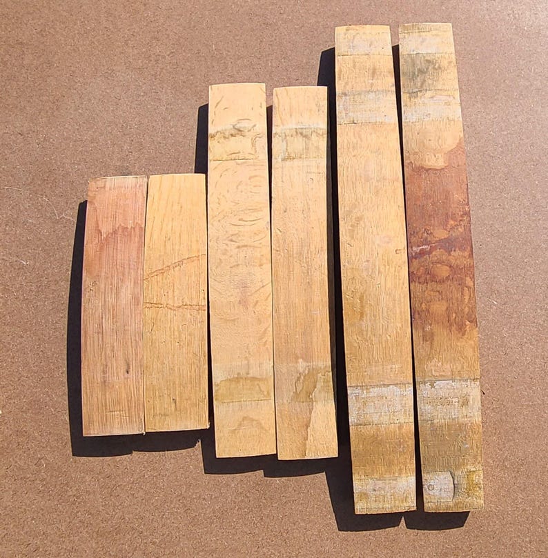Reclaimed Wine Barrel Staves: Solid White Oak, DIY Project Wood bild 3