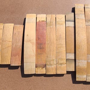 Reclaimed Wine Barrel Staves: Solid White Oak, DIY Project Wood bild 1