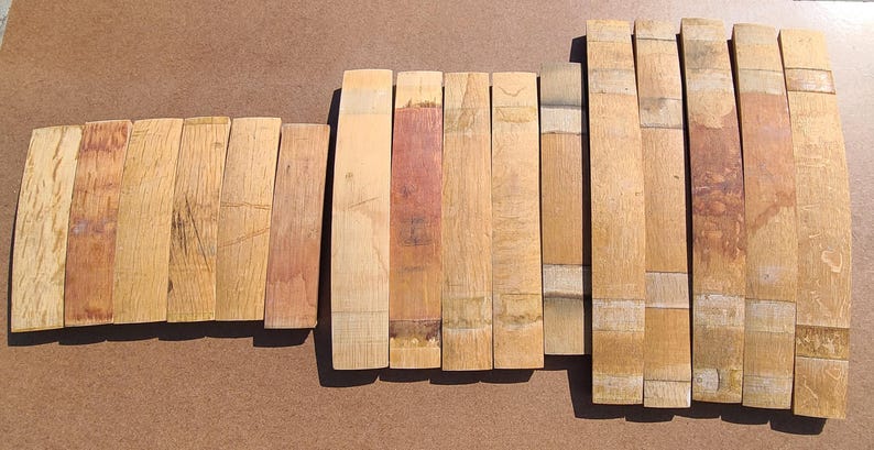 Reclaimed Wine Barrel Staves: Solid White Oak, DIY Project Wood bild 1