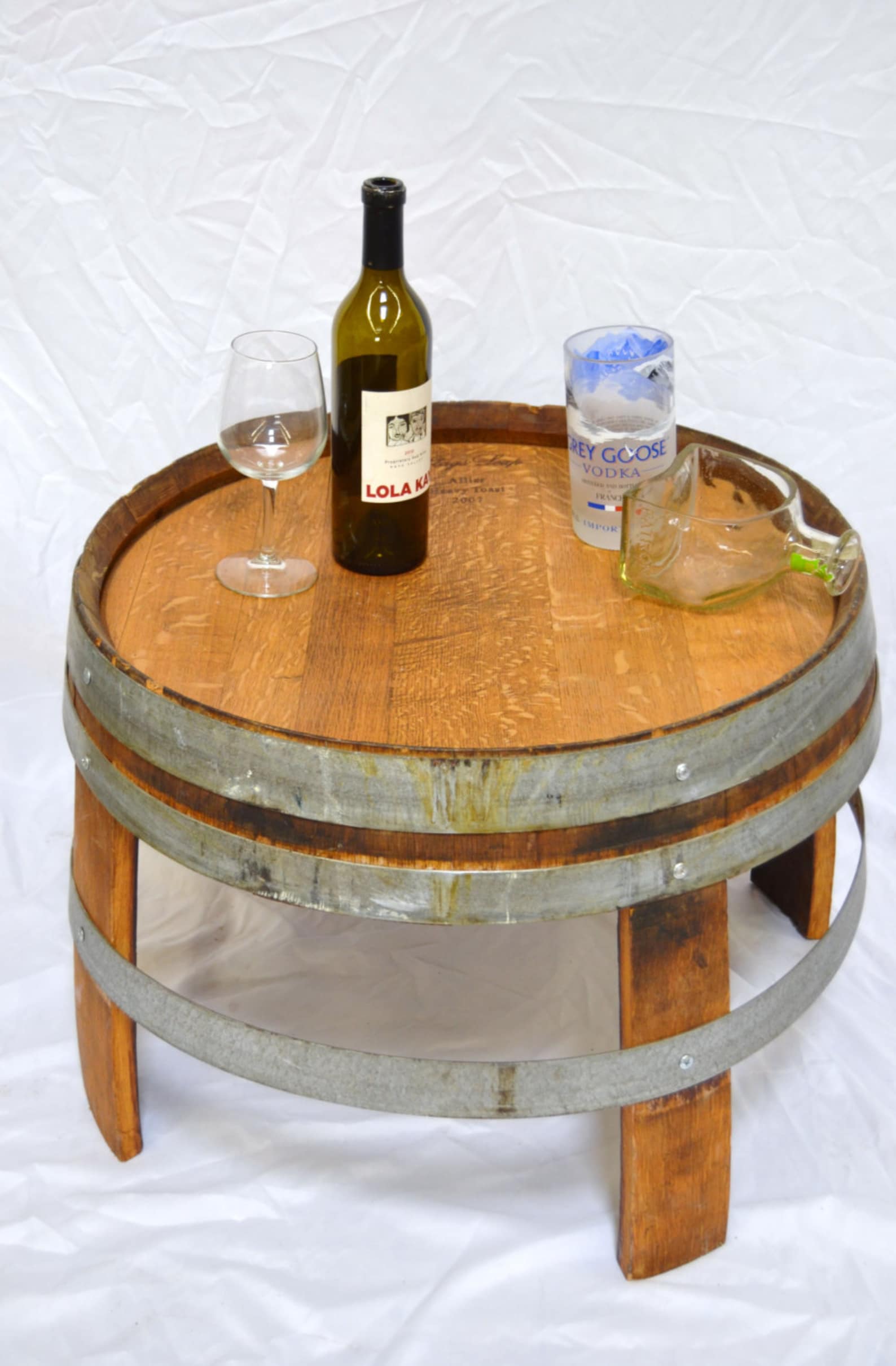 Wine Barrel Side Table Etsy