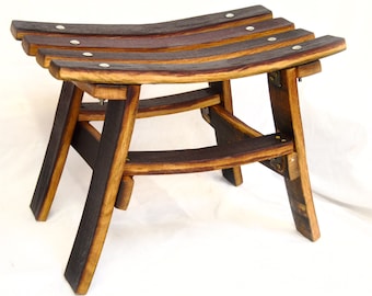 Wine Barrel Bench
