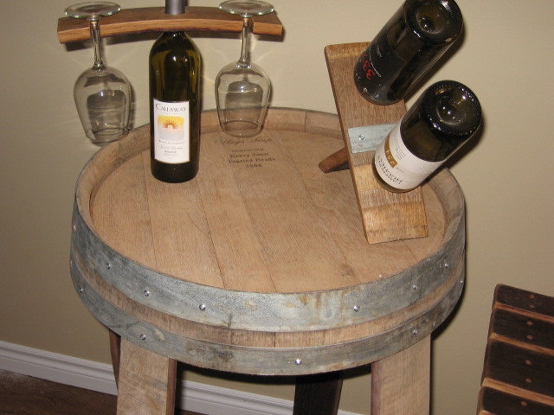Wine Barrel Table Etsy