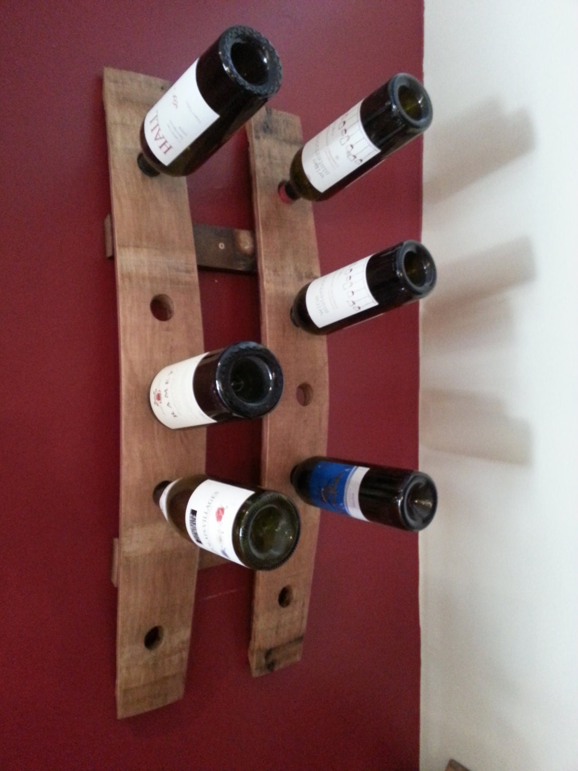 Napa Barrel Wine Rack Etsy