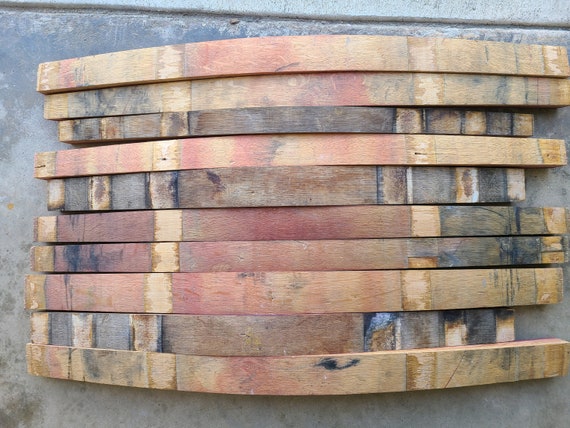 Reclaimed Napa Wine Barrel Staves: Solid White Oak (28-31" Length) 1.5"-2.5"