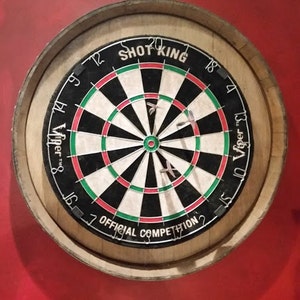 Wine Barrel Head Dart Board Kit