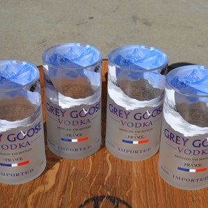 4 Grey Goose Tumbler drinking glasses