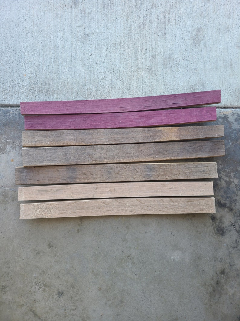 Reclaimed Napa Wine Barrel Staves: Solid White Oak (28-31" Length) 1.5"-2.5" image 7
