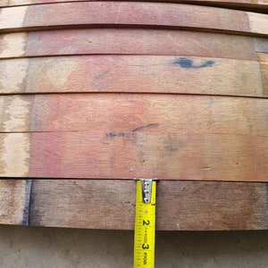 Reclaimed Napa Wine Barrel Staves: Solid White Oak (28-31" Length) 1.5"-2.5" image 4