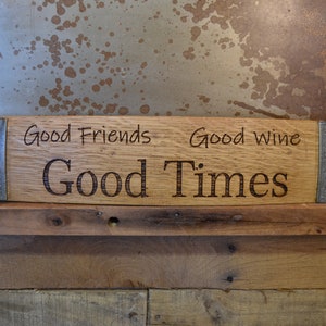 Wine Barrel Stave Signs/Sayings/Personalized/Laser Engraved/Gift Ideas/Wine Sayings/Free Shipping image 5