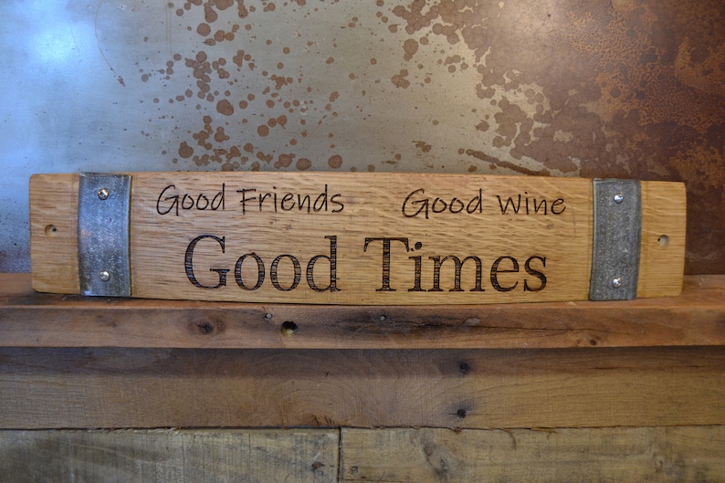 Wine Barrel Stave Signs/Sayings/Personalized/Laser Engraved/Gift Ideas/Wine Sayings/Free Shipping image 5