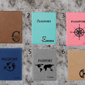 Cubiertas de pasaporte personalizadas / Grabado láser