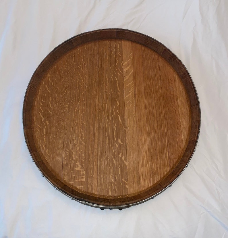 Lazy Susan Wine Barrel Head image 2