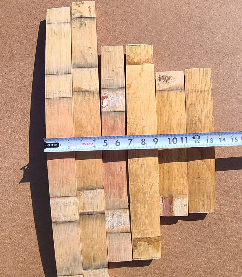Reclaimed Wine Barrel Staves: Solid White Oak, DIY Project Wood bild 9