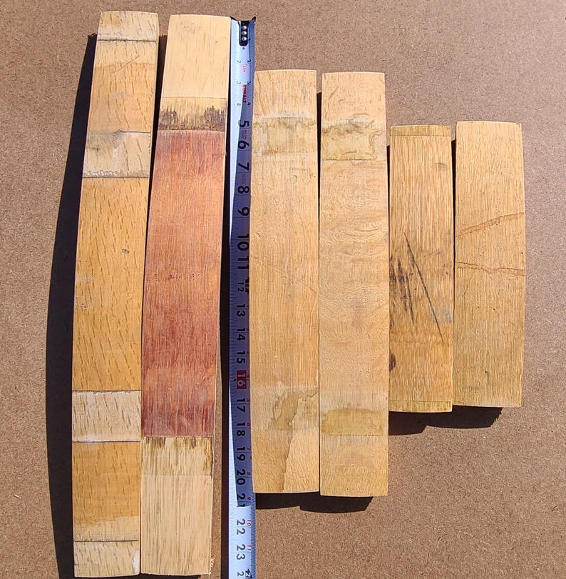 Reclaimed Wine Barrel Staves: Solid White Oak, DIY Project Wood bild 6