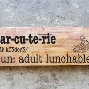 Charcuterie Wine Barrel Stave Signs/Sayings/Laser Engraved/Gift Ideas/Wine Sayings/Free Shipping