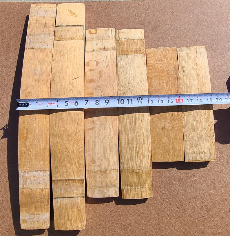 Reclaimed Wine Barrel Staves: Solid White Oak, DIY Project Wood bild 5
