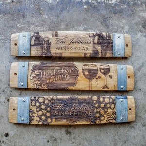 Anniversary/Wedding Wine Barrel Stave Signs/Sayings/Personalized/Laser Engraved/Gift Ideas/Wine Sayings/Free Shipping