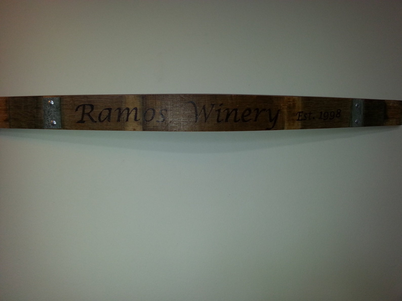 Custom Engraved Woodburned Wine Barrel Stave Etsy