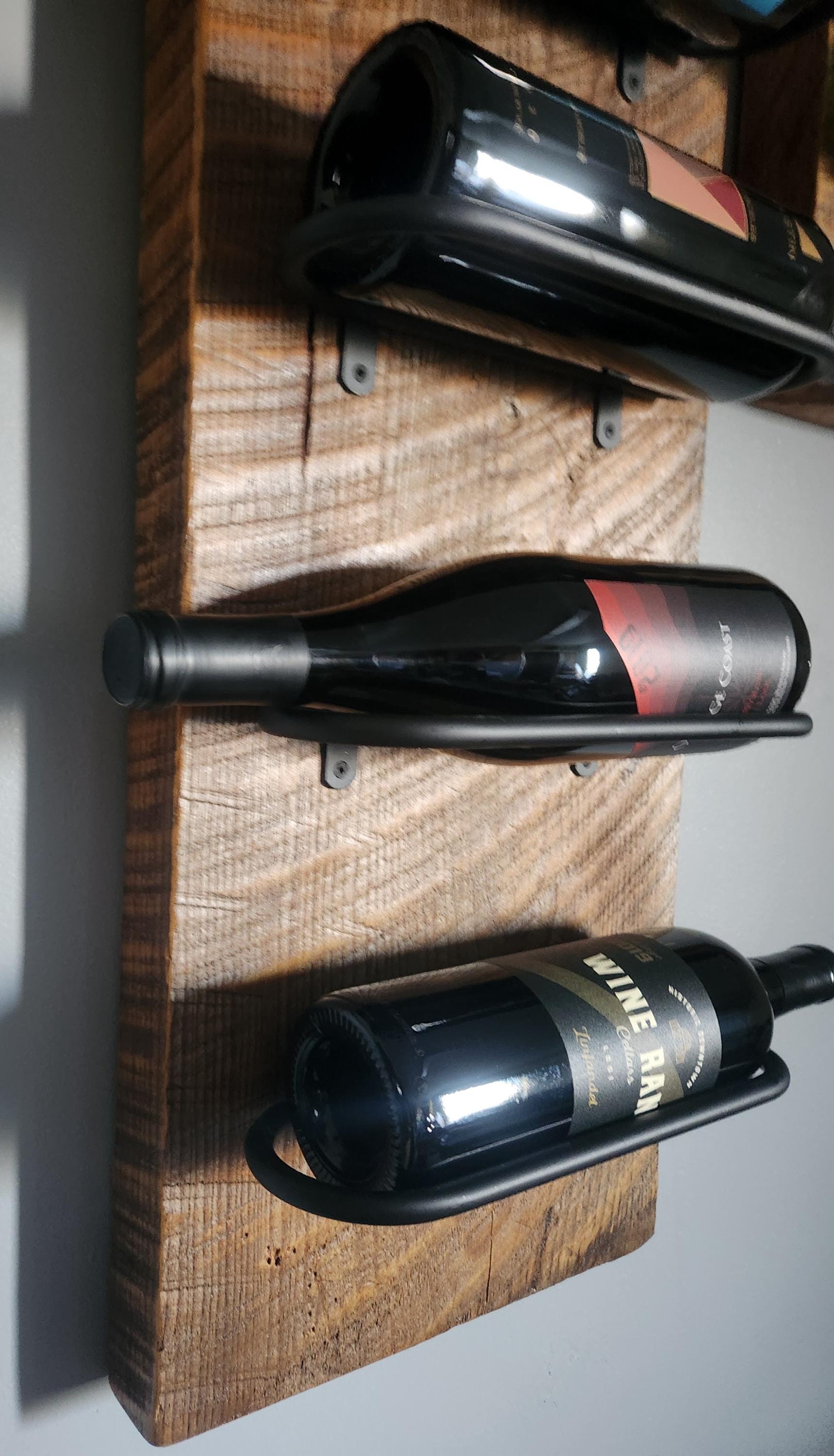 Rustic Barn Wood Wine Rack: Reclaimed Farmhouse Decor - Etsy