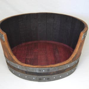 Dog Bed from Retired Napa Wine Barrel