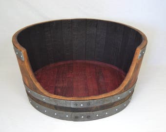 Dog Bed from Retired Napa Wine Barrel