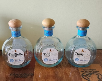 Don Julio 1942 Blanco Empty Tequila Bottle: Upcycled Glass