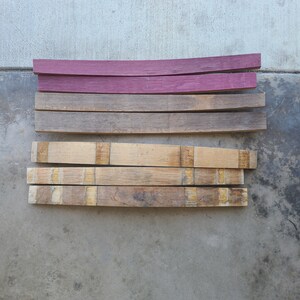 Reclaimed Napa Wine Barrel Staves: Solid White Oak (28-31" Length) 1.5"-2.5" image 8
