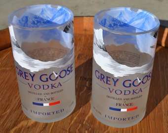 2 Grey Goose Tumbler Drinking Glasses