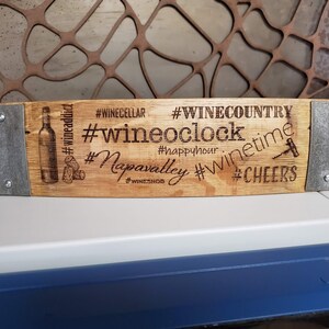 Hashtag - Wine Barrel Stave Signs/Sayings/Personalized/Laser Engraved/Gift Ideas/Wine Sayings/Free Shipping