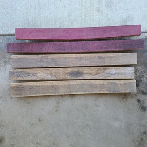 Reclaimed Napa Wine Barrel Staves: Solid White Oak (28-31" Length) 1.5"-2.5" image 9