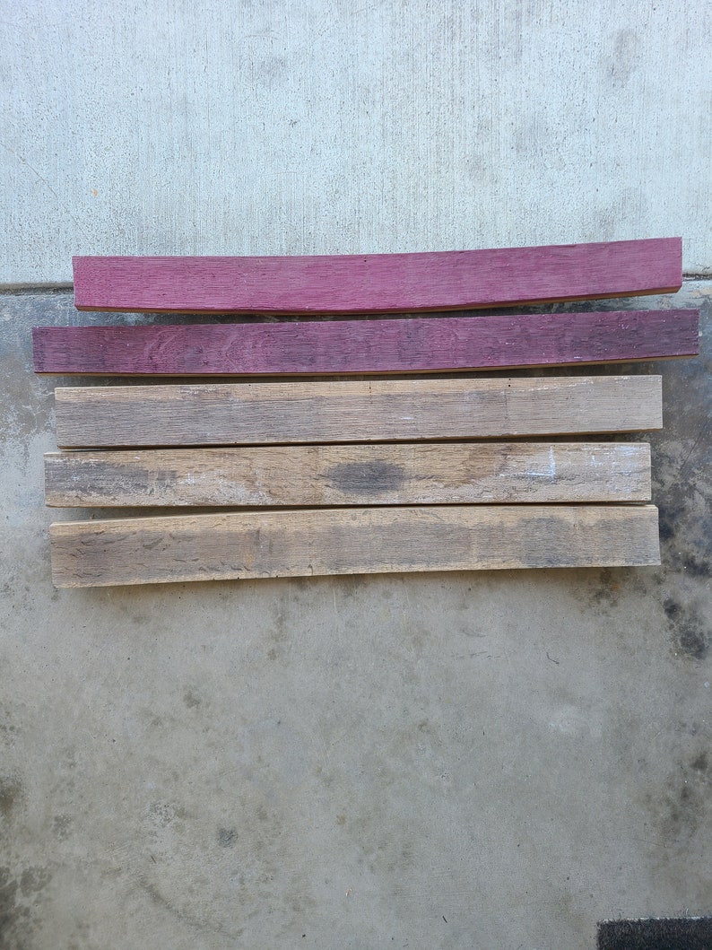 Reclaimed Napa Wine Barrel Staves: Solid White Oak (28-31" Length) 1.5"-2.5" image 9