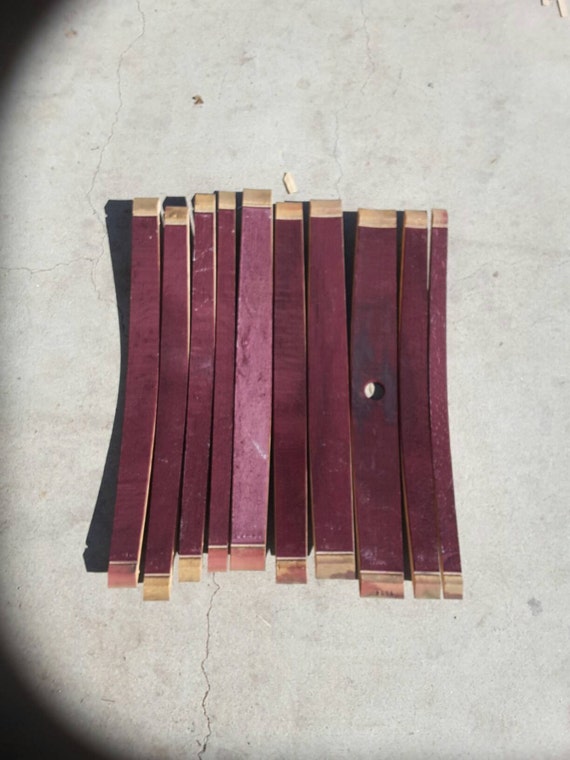 Reclaimed Wine Barrel Staves (Set of 10): Solid White Oak Craft Supplies