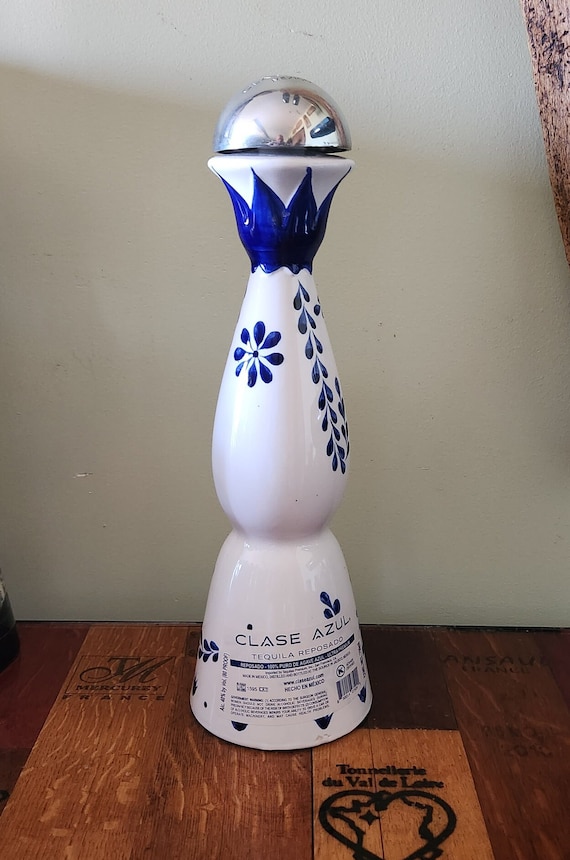 Hand Painted Clase Azul Tequila Bottle Olive Oil Dispenser - Etsy