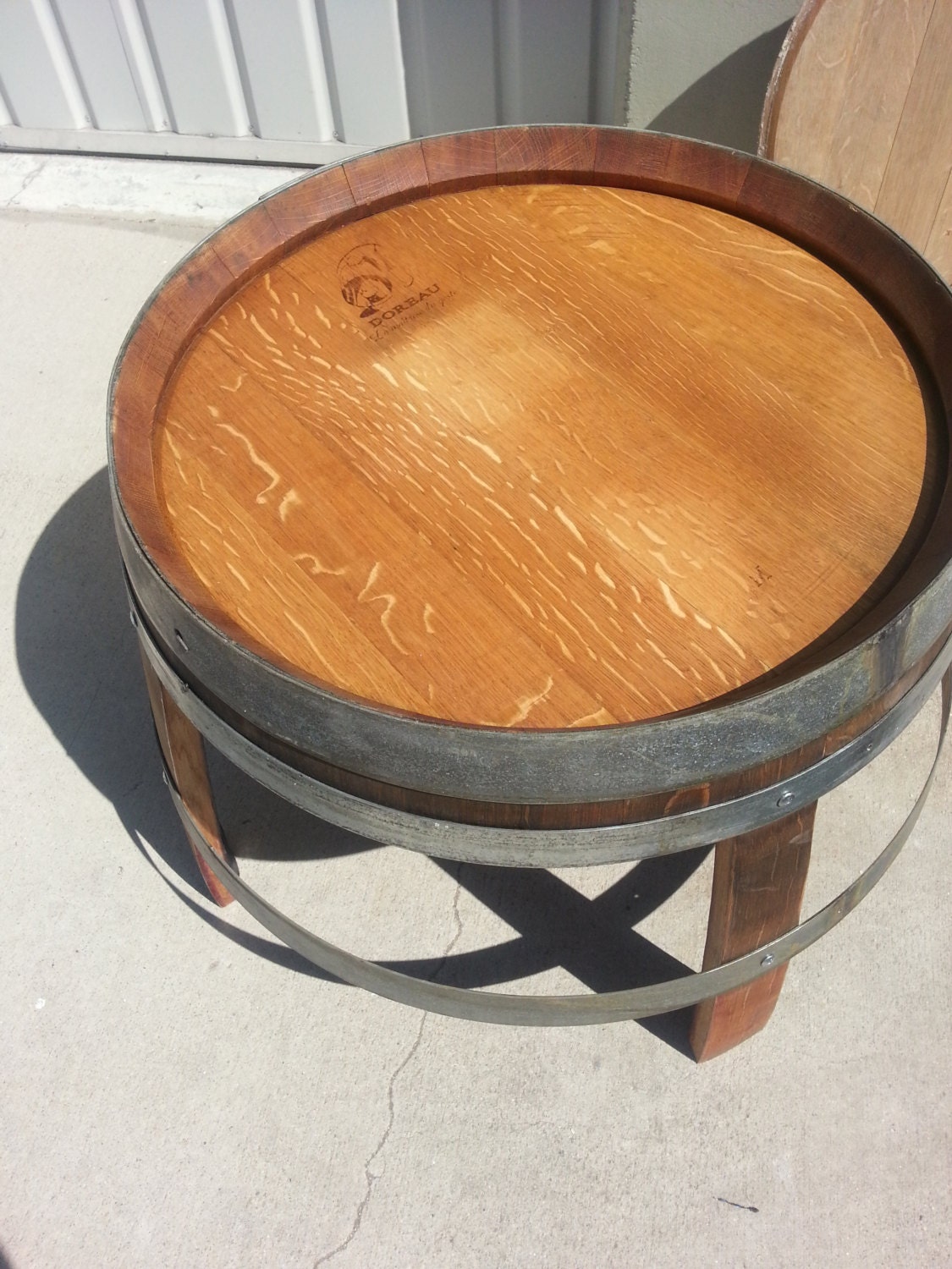 Wine Barrel Side Table Etsy