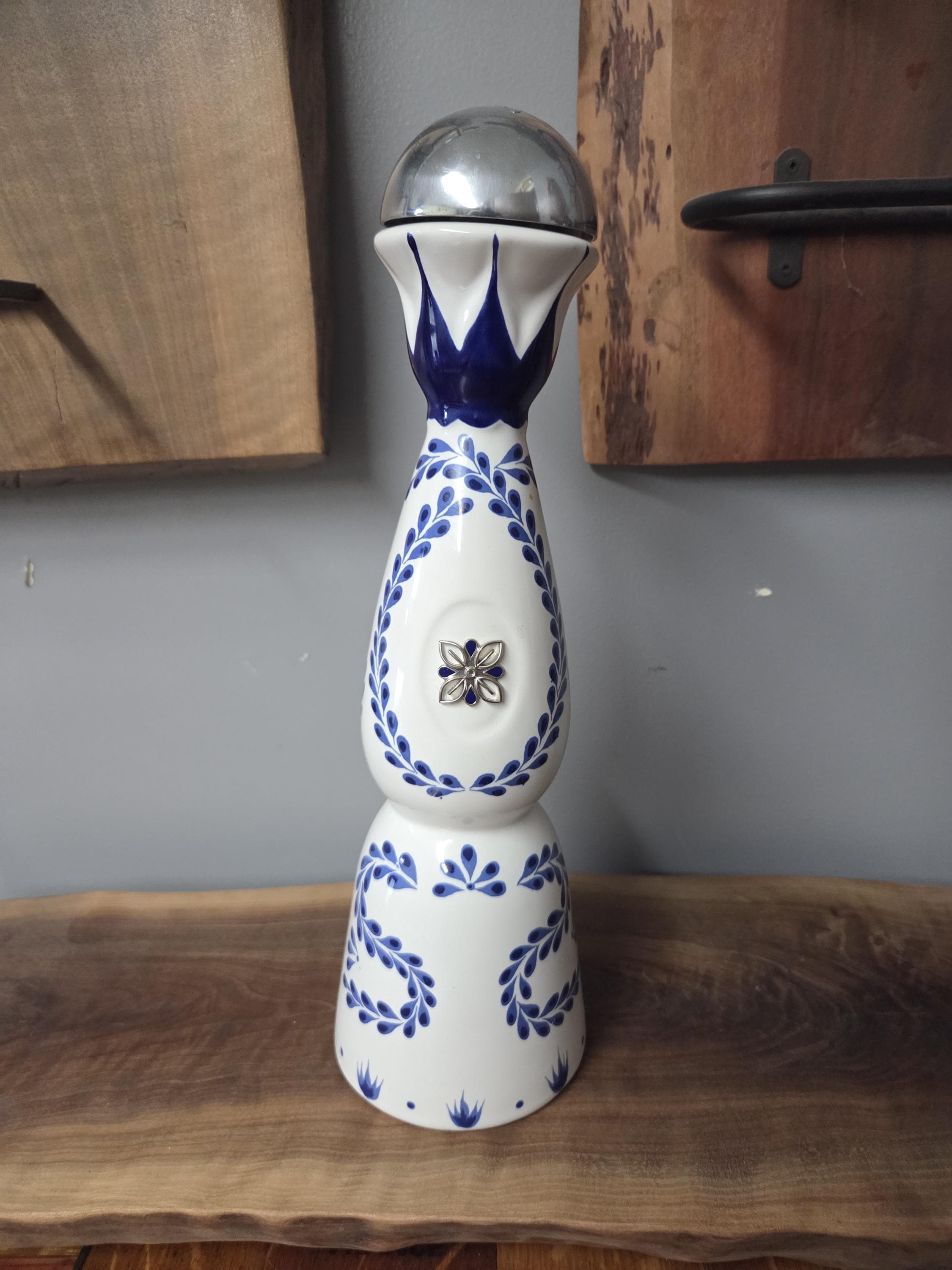 Blue Liquor Bottle - Etsy