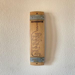 Wine Barrel Stave Signs/Sayings/Personalized/Laser Engraved/Gift Ideas/Wine Sayings/Free Shipping