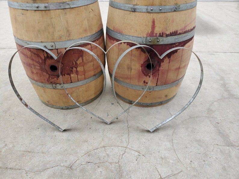 Wine Barrel Ring/hoop Heart Made From Repurposed Napa Wine Etsy