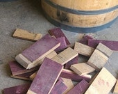 SALE Wine Barrel stave/ Stave pieces/ Cut Barrel Staves/ Wood Scraps/ wood chunks/Wood Bundle/DIY Projects/ smoking chunks - Free Shipping
