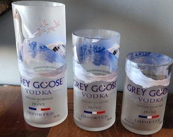 750 ML Grey Goose Rocks Glasses or High Ball (set of 2)